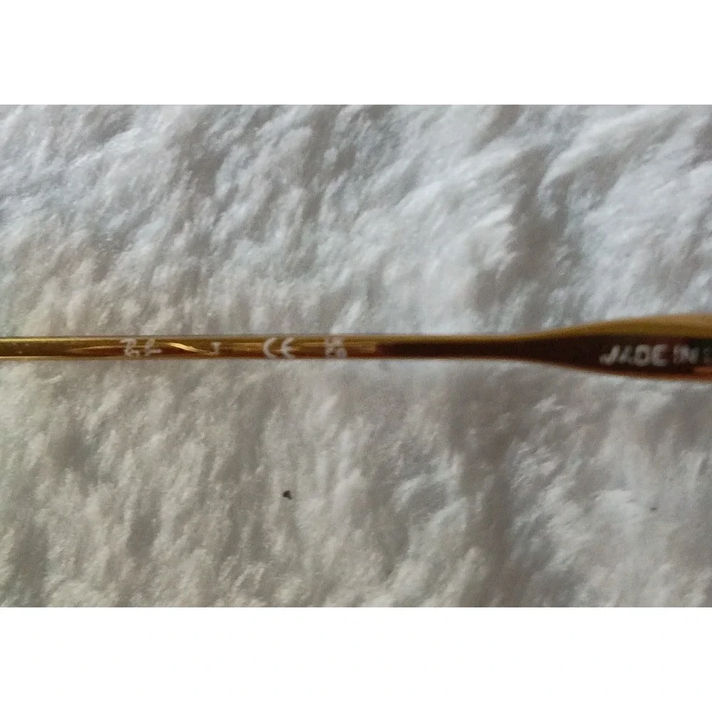 Ray-Ban RB6520 2500 Gold Metal Eyeglass Frames 53-20-145 w/ Case & Cloth
